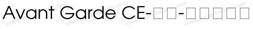 Avant Garde CE-粗体字体转换